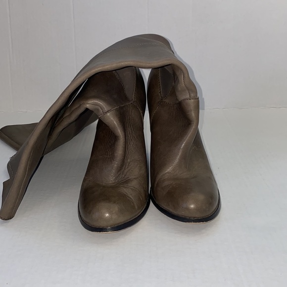 Seychelles pull on stretch leather high boot size 6 gray - Picture 5 of 8